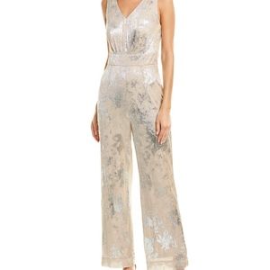 Tahari ASL metallic jumpsuit NWT